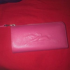 Longchamp genuine Calf skin Leather wallet